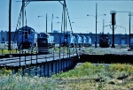 Switcher Lined up with Turntable in foreground